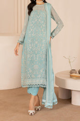 Thread Works By Zarif Unstitched 3 Piece Emb Chiffon Edit Collection'2024-ZL-02-Sahiba